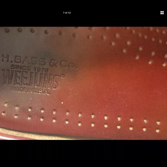 G. H. Bass Tassel Loafers Brown Leather Size 10D - Picture 3 of 8